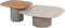 Taste by 4 Seasons Demi loungetafels 50x60 cm en 70x80 cm cloud - set van 2