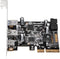 Silverstone ECU05 - PCIe USB 3.2 uitbreidingskaart - 10 Gbit/s snelheid