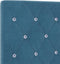 vidaXL - Hoofdbord - met - Kristal - Knoppen, - Geplooid, - Donkerblauw, - 200 - cm, - Fluweel