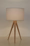 Tripod tafellamp hout - Zuiver - wit
