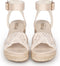 POSH by Poelman FLO - Plateau sandalen - Sleehak 5 cm - Donker beige - 38