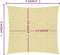 vidaXL - Zonnezeil - 160 - g/m² - 5x5 - m - HDPE - beige