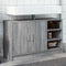 vidaXL - Wastafelkast - 90x29x55 - cm - bewerkt - hout - grijs - sonoma - eikenkleurig