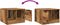 vidaXL - Salontafel - 50x50x36 - cm - bewerkt - hout - oud - houtkleurig