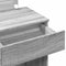 vidaXL - Kaptafel - met - LED-verlichting - 100x40x120 - cm - grijs - sonoma