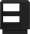 vidaXL - Salontafel - Zwart - Eiken - 40x40x43 - cm - Bewerkt - Hout