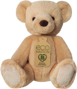 Eco Nation - Pluche knuffel - Teddybeer - Thema speelgoed dieren - 28 cm