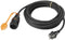 Sygonix SY-5597572 Stroom Verlengkabel 16 A Zwart, Oranje 10 m H07RN-F 3G 1,5 mm² Afsluitbaar, Weerbestendig