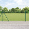 vidaXL - Fencepalen - met - basisplaten - 7 - stuks - Ø32mm - 90cm - Gegalvaniseerd - staal
