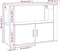 vidaXL - Dressoir - 80x30x60 - cm - bewerkt - hout - hoogglans - wit
