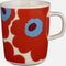 Marimekko - Unikko - Mok - 25cl - Set van 2 - Rood Wit