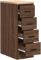 vidaXL - Garagekast - 30x51x85 - cm - massief - grenenhout - bruin - eikenkleurig
