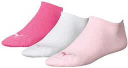 Puma Unisex Sneaker Plain (3-pack) - unisex enkelsokken - roze