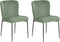 ADA - Eetkamerstoel set van 2 - Groen - Polyester
