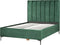 SEZANNE - Bed met opbergruimte - Donkergroen - 140 x 200 cm - Fluweel