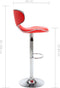vidaXL - Barstoelen - 2 - st - kunstleer - rood