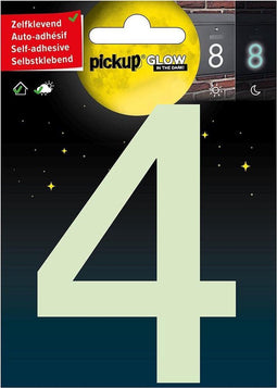 Pickup Glow in the dark Huisnummer 4 - 10 cm