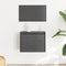 vidaXL - Wandkast - 45x30x35 - cm - massief - grenenhout - grijs