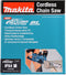 Makita UC015GZ - Accu Kettingzaag - 1,6 kW - XGT 40 V Max - Zwaardlengte 30-45 cm - Kettingsnelheid 25,5 m/s