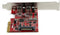 Startech.com PEXUSB312C3 - PCIe USB 3.2 Gen 2 kaart - 2x USB-C 10 Gbps (2 stuks)