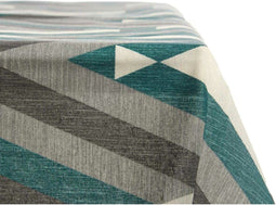 Tablecloth Thin canvas Stripes Green Grey (140 x 180 cm)