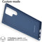 iMoshion Hoesje Geschikt voor Samsung Galaxy S22 Ultra Hoesje Siliconen - iMoshion Color Backcover - Donkerblauw