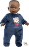 Llorens babypop Zareb donker met kleding en speen 42 cm