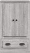 vidaXL - Hoge - kast - 60x35,5x103,5 - cm - bewerkt - hout - grijs - sonoma - eikenkleur