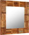 vidaXL - Wandspiegel - 60x60 - cm - massief - gerecycled - hout