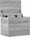 vidaXL - Opbergbox - 60x42x46 - cm - bewerkt - hout - grijs - sonoma - eikenkleurig