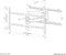 Neomounts WL40-550BL18 - Muurbeugel - Horizontaal draaibaar Verticaal kantelbaar - Max. 75
