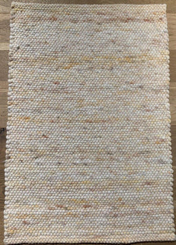 Carlotta 26 Vloerkleed - 250x350 - Rechthoek - Laagpolig,Structuur Tapijt - Industrieel - Beige, Geel