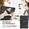 Accezz Rugged Backcover - Tablet Hoes met Schouderstrap - Ingebouwde Screenprotector - Zwart