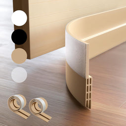 Five Dots Siliconen Deurafdichting - Tochtstrip - Zelfklevend - Bruin (2 stuks)