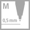 STABILO Pointball - Balpen 0,5 mm - Navulbaar - Blauw (10 stuks)