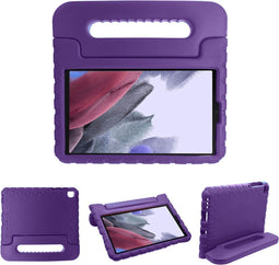 iMoshion Samsung Galaxy Tab A7 Lite - Kidsproof Backcover met handvat - Paars