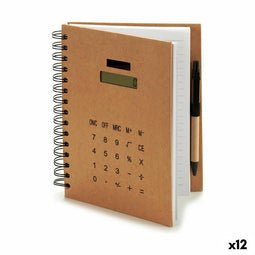 Spiraalnotitieblok met Pen Pincello AR1810114 2,5 x 21 x 18 cm Rekenmachine (12 Stuks)