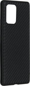 Hoesje Siliconen Geschikt voor Samsung Galaxy S10 Lite - Carbon Softcase Backcover - Zwart