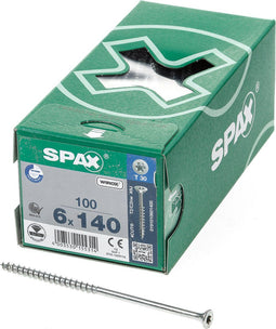 Spax Spaanplaatschroef Verzinkt Torx 6.0 x 140 - 100 stuks