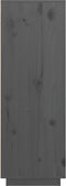 vidaXL - Hoge - kast - 89x40x116,5 - cm - massief - grenenhout - grijs