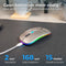 Nuvance Draadloze Muis LED - Bluetooth - Stil - Ergonomisch - Grijs