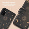 iMoshion Hoesje Geschikt voor Samsung Galaxy A41 Hoesje Met Pasjeshouder - iMoshion Design Bookcase smartphone - Zwart / Sky Black