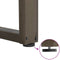 vidaXL - Salontafelpoten - 2 - st - U-vormig - 38x(72-73) - cm - staal - naturel