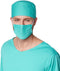 dressforfun - Herenkostuum chirurg M - met mondmasker en hoofddeksel - blauw