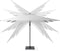 Platinum Challenger T² - Zweefparasol - 300x300 cm - Dubbel Kantelbaar - 360° Draaibaar - Wit - 96% UV protectie