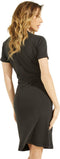 Guess Zaira - Dames Jurk - Geknoopte voorkant - Zwart - Maat XS