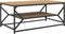 vidaXL - Salontafel - met - Plank - – - Artisan - Eiken, - 90x50x40 - cm, - Gemaakt - van - Geschikt - Hout