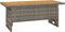 vidaXL - Tuintafel - 100x50x43/63 - cm - acaciahout - en - poly - rattan - grijs