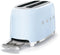 Smeg TSF02PBEU - Broodrooster - 1500W 2 sleuven 6 bruining-niveaus - Pastelblauw