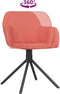 vidaXL - Eetkamerstoelen - draaibaar - 2 - st - fluweel - roze